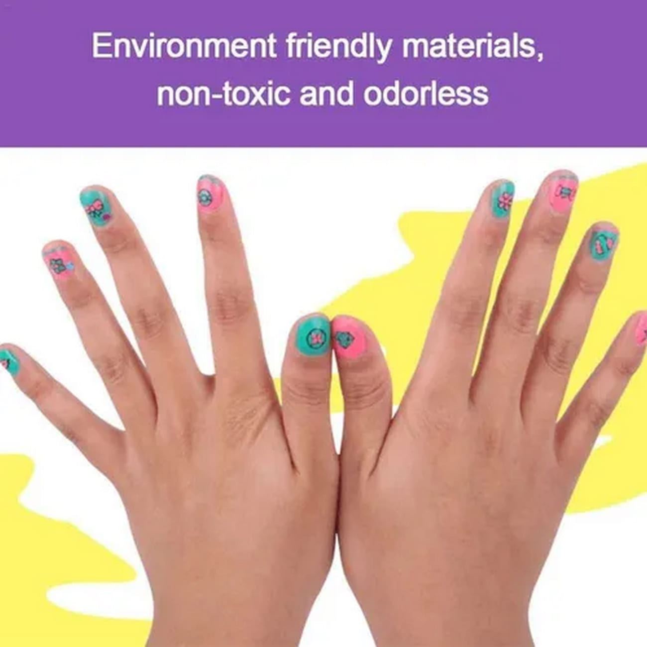 Juguete Kit Uñas Niñas Accesorios Set Manicure Esmaltes 